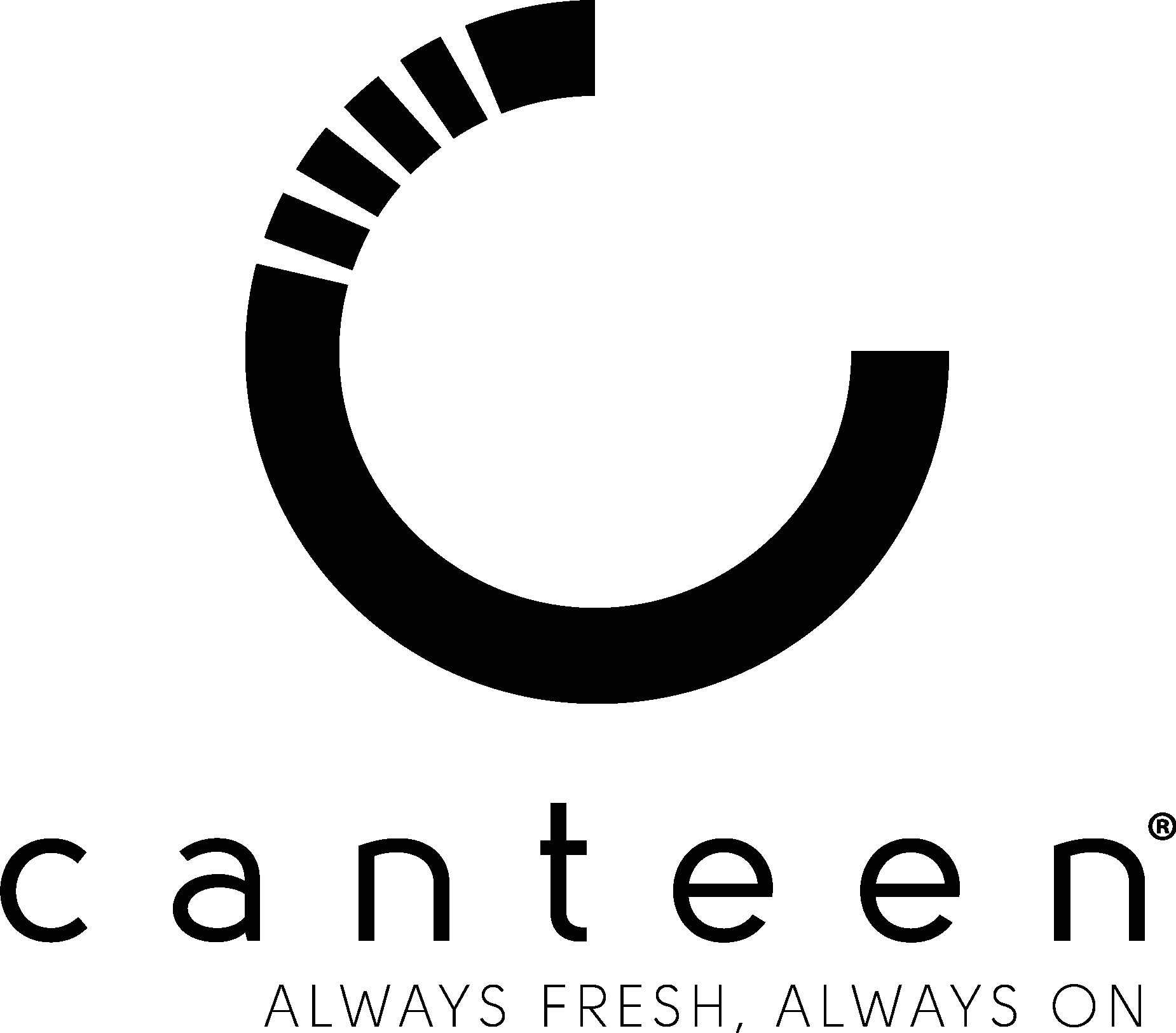 Canteen Vending Black Logo Vector Logo